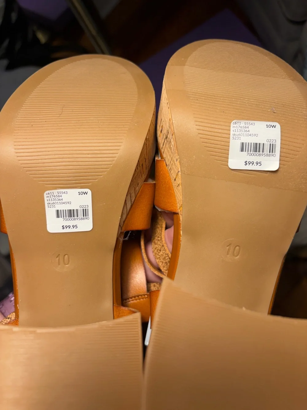 Lane Bryant Dream Cloud Platform Sandal in Cognac, 10W, NWT